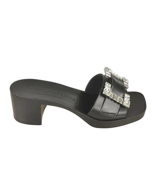 Shoes > heels > heeled mules Sergio Rossi en coloris Black