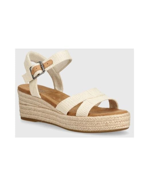 TOMS Metallic Espadrilles