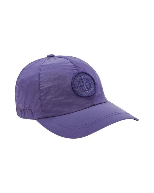 Stone Island Purple Caps for men