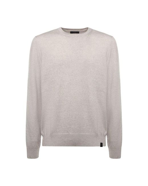 Fay Gray Round-Neck Knitwear for men