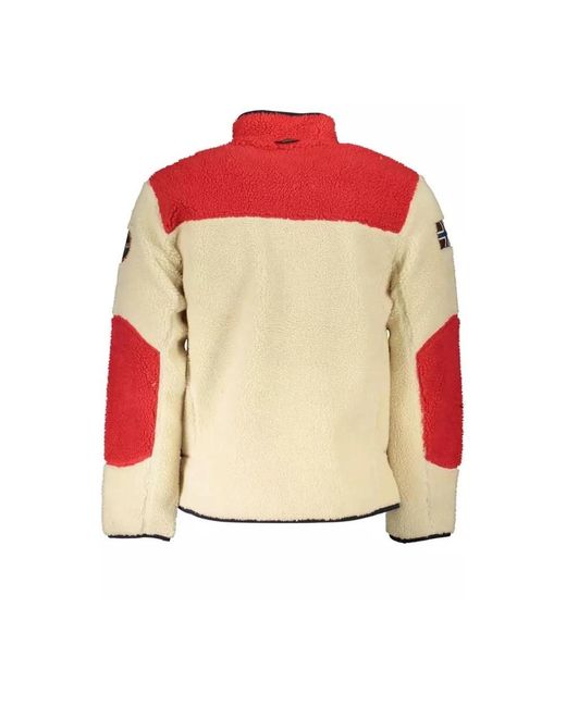 Zip-Throughs Napapijri de hombre de color Red