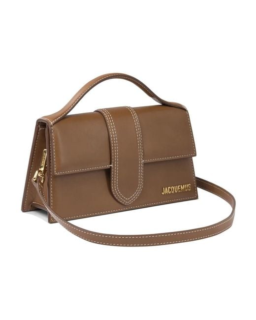 Jacquemus Brown Braune Crossbody-Tasche Mit Geometrischem Design