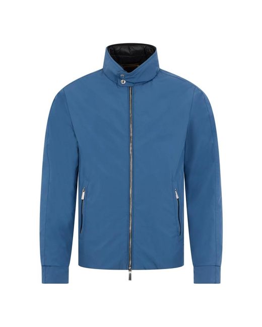 Moorer Jassen ,Blauw ,Polyester Gevoerde Jas in het Blue voor heren
