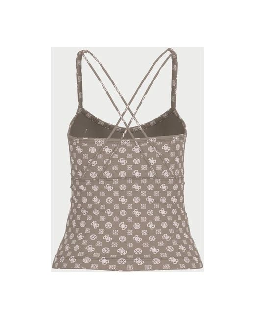 Sleeveless Tops di Guess in Brown