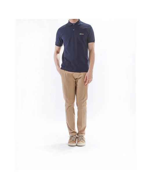 Paul Smith Tops ,Blauw ,Katoen Klassiek Multistreep Geborduurd Poloshirt in het Blue voor heren