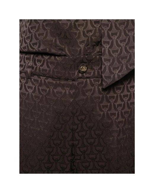 Gucci Brown Wide Trousers