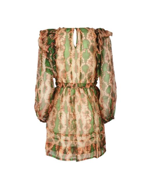 Ulla Johnson Kleedjes ,Veelkleurig ,Katoen Elegante Adelaide Jurk Voor Vrouwen in het Natural