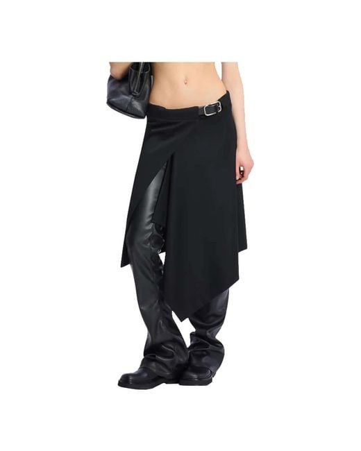 The Attico Black Midi Skirts