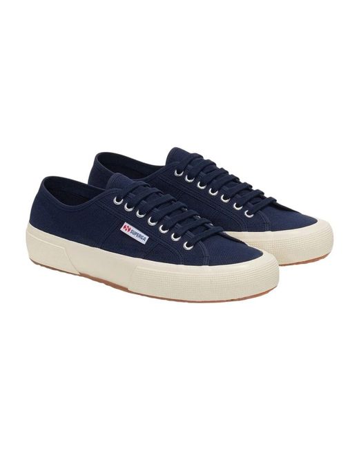Superga Canvas-Sneaker Mit Metallösen in Blue für Herren