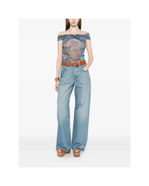 Sleeveless Tops Etro de color Blue