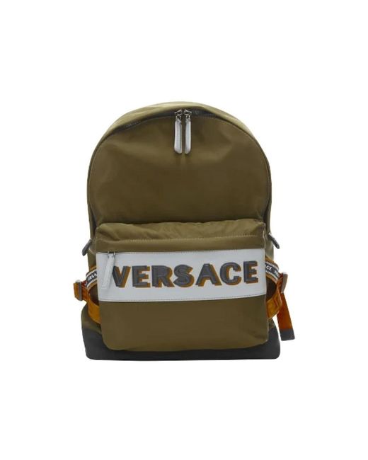 Versace Green Backpacks for men