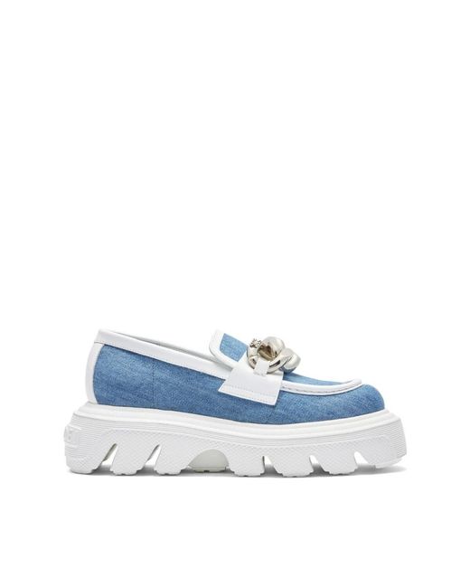 Loafers Casadei de color Blue