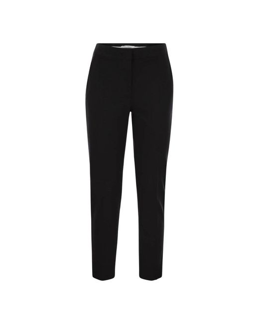 Max Mara Black Slim-Fit Trousers