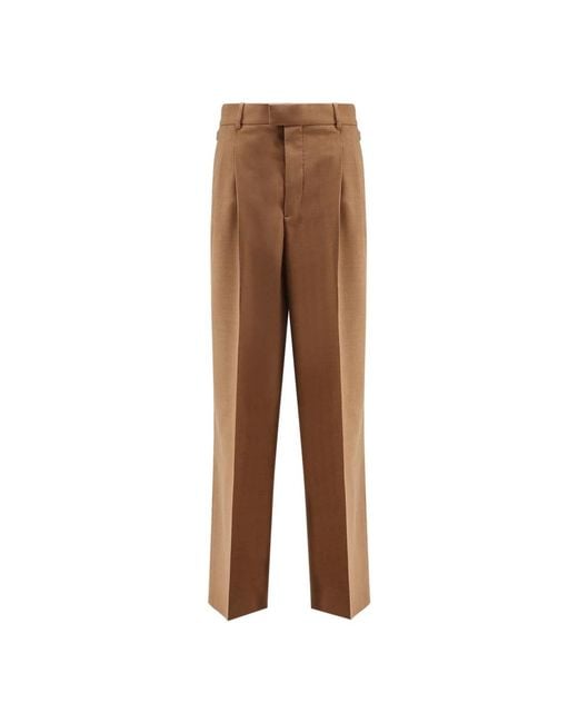 Straight Trousers di AMI in Brown da Uomo