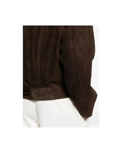 Simonetta Ravizza Brown Leather Jackets
