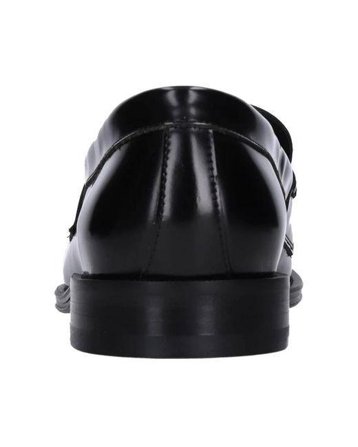 DSquared² Schoenen ,Zwart ,Leer Platte Schoenen Zwart in het Black voor heren