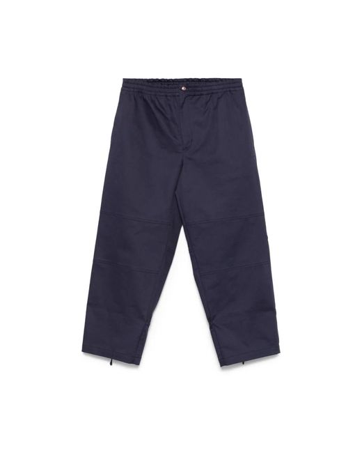 Moncler Blue Wide Trousers for men