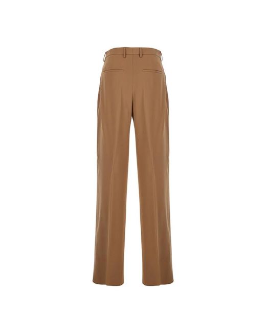 Lardini Brown Straight Trousers for men