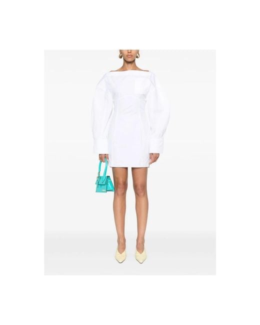 Jacquemus White Short Dresses