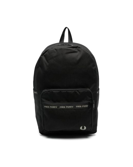 Fred Perry Black Backpacks for men