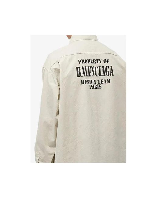 Balenciaga White Casual Shirts for men
