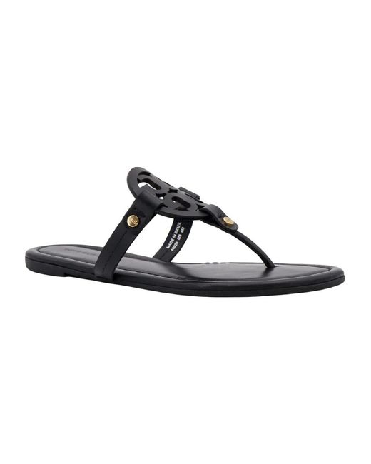 Tory Burch Black Ladies Leather Miller Sandals, Brand