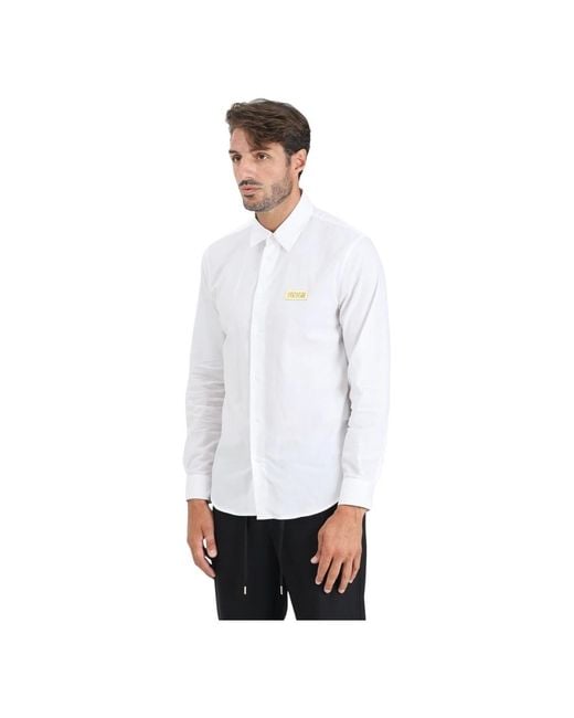 Versace Jeans Couture White Casual Shirts for men