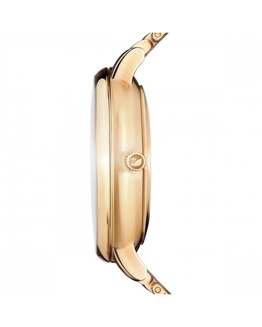 Swarovski Metallic Crystal lake goldene armbanduhr