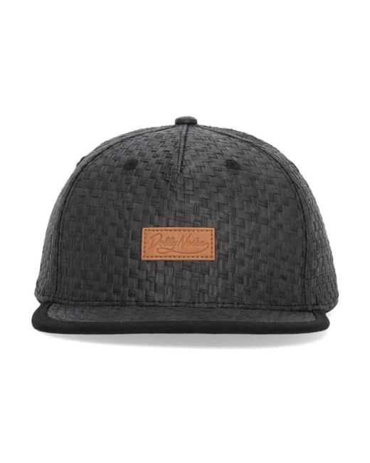 DOLLY NOIRE Black Hats & Caps for men