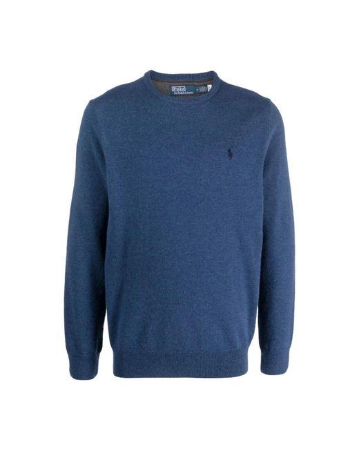 Polo Ralph Lauren Blue Round-Neck Knitwear for men