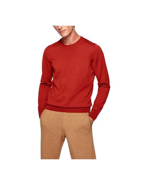 Boss Red Round-Neck Knitwear for men