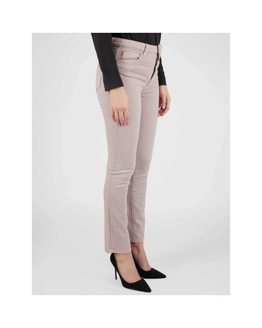 Kiton Jeans Regular Solid 100% Handmade in het Pink