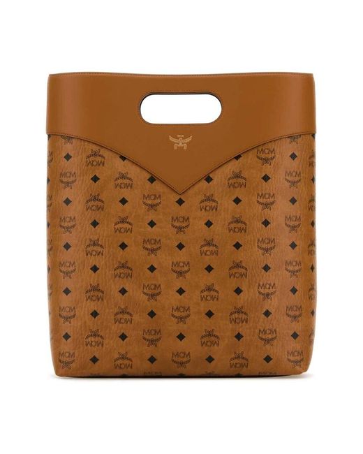 MCM Canvas shopping bag in Brown für Herren