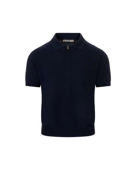 Canali Blue Polo Shirts for men