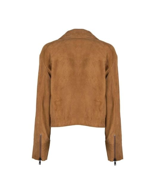 EMMA & GAIA Brown Light Jackets