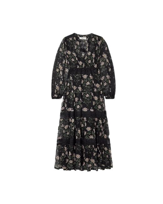 Sea Midi Dresses in het Black