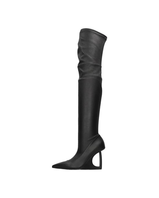 Vic Matié Black Over-The-Knee Boots