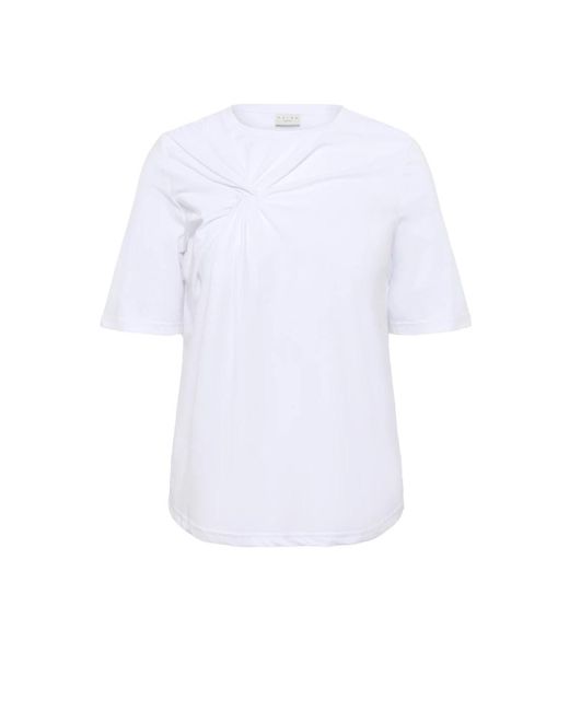 T-Shirts Kaffe de color White