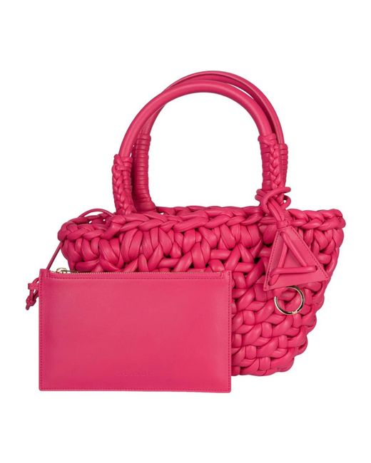 Alanui Pink & lila tote tasche