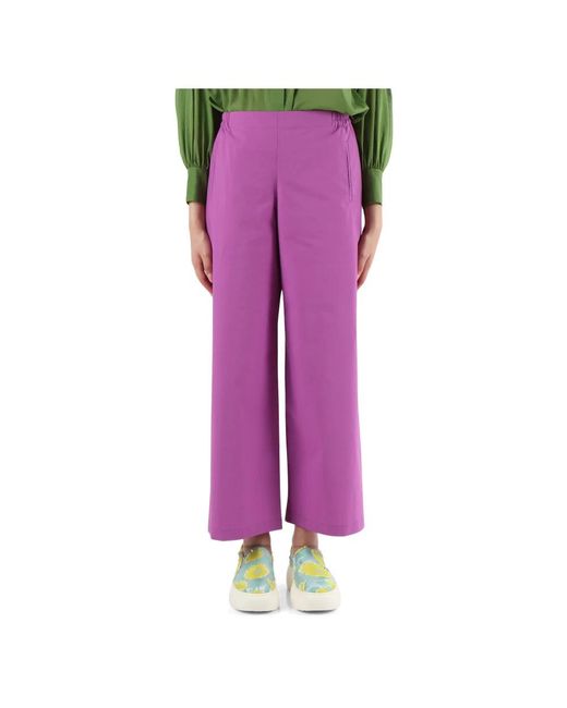 Niu Purple Wide Trousers