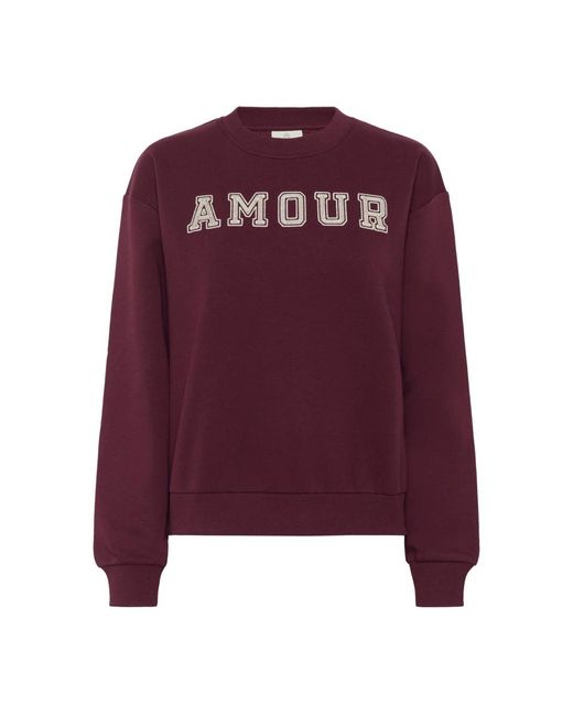 Sweatshirts Kaffe en coloris Purple