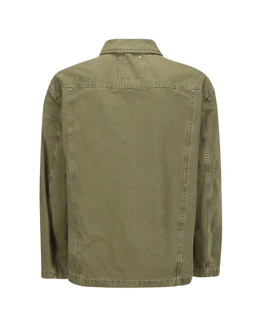 Golden Goose Deluxe Brand Green Denim Jackets for men