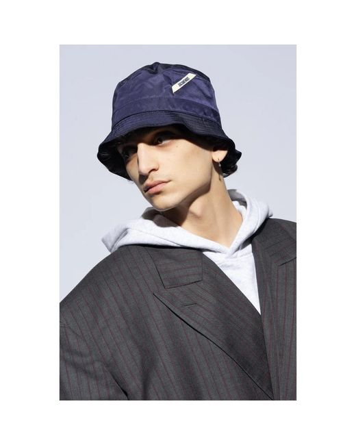 Jacquemus Blue Le Bob Ovaile Nylon Hat for men