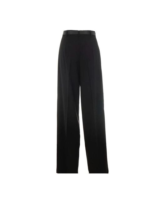 Wide Trousers Max Mara en coloris Black