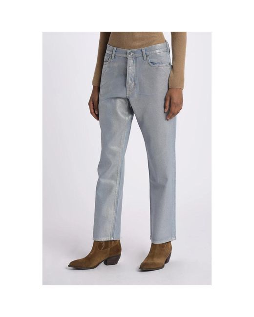 Bellerose Gray Straight Jeans