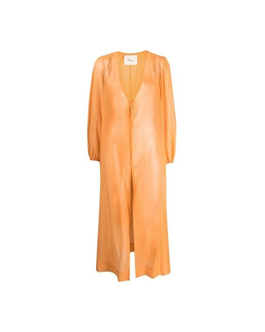Manebí Orange Midi Dresses