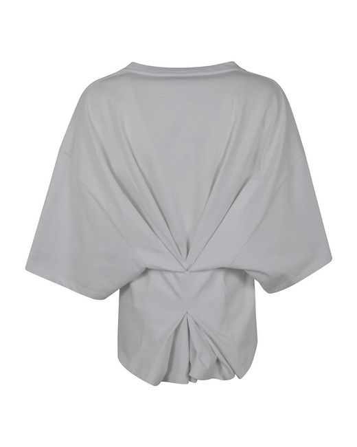 DARKPARK Tops ,Wit ,Draped Short Sleeved Tee in het Gray