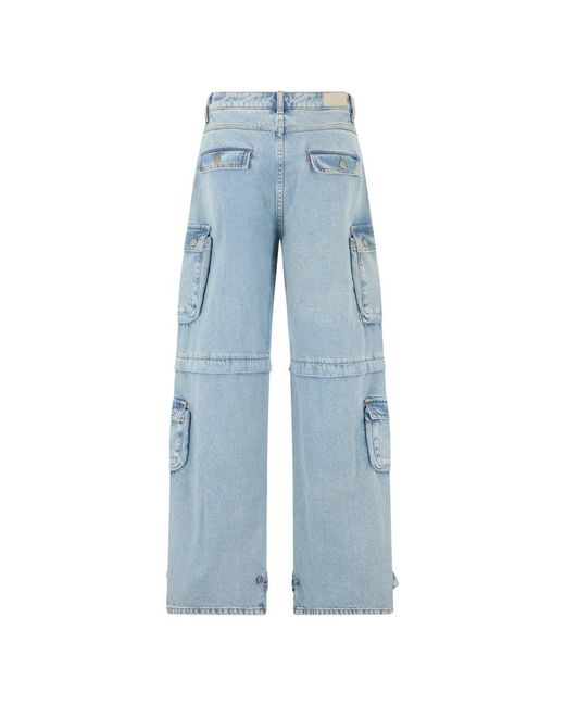 ICON DENIM Blue Wide Jeans