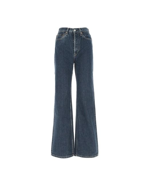 Re/done Flared Jeans in het Blue