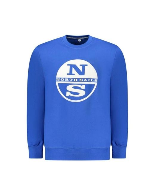 North Sails Blue Sweatshirts for men